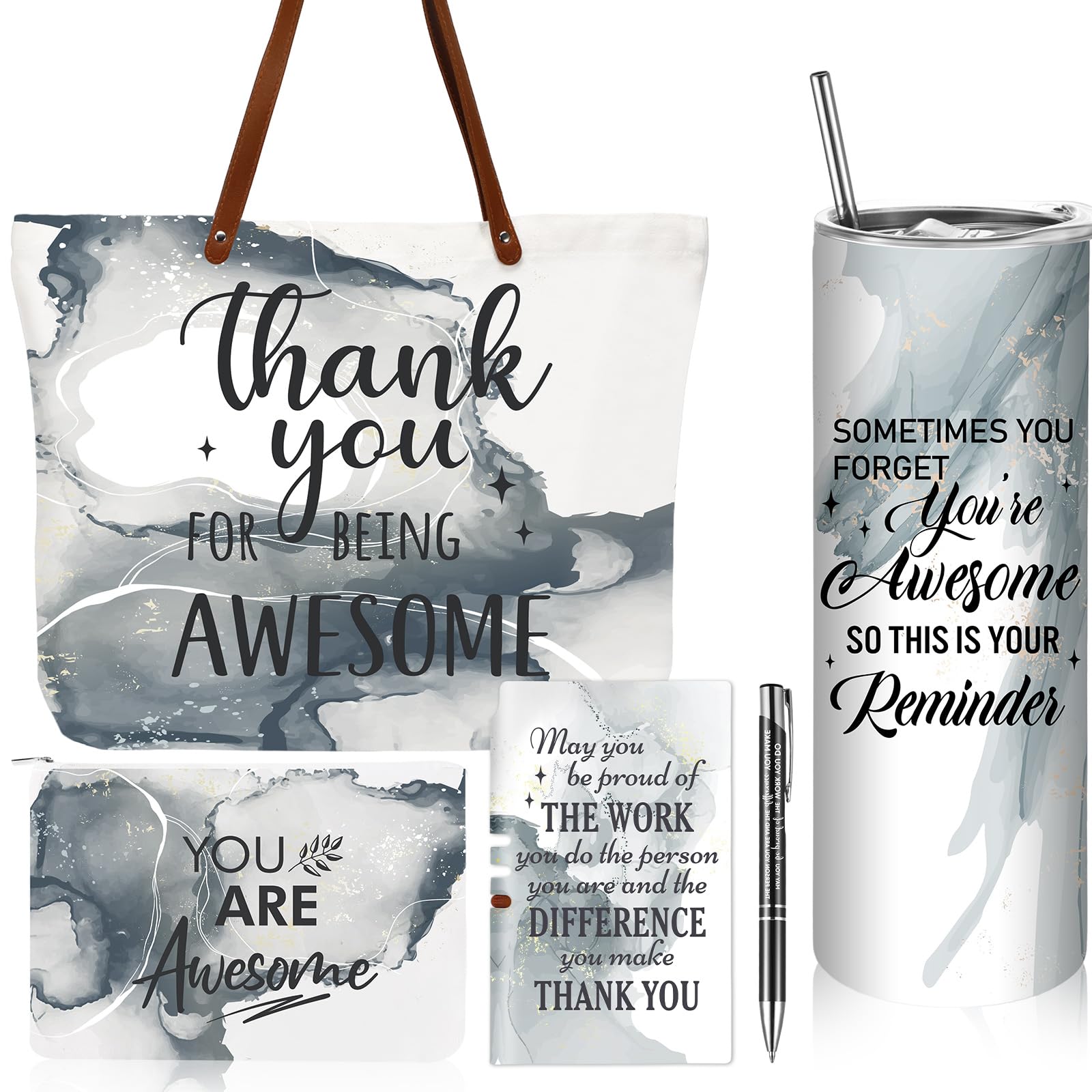 Regalo inspirador de oficina compuesto por termo de 20oz y agenda A6