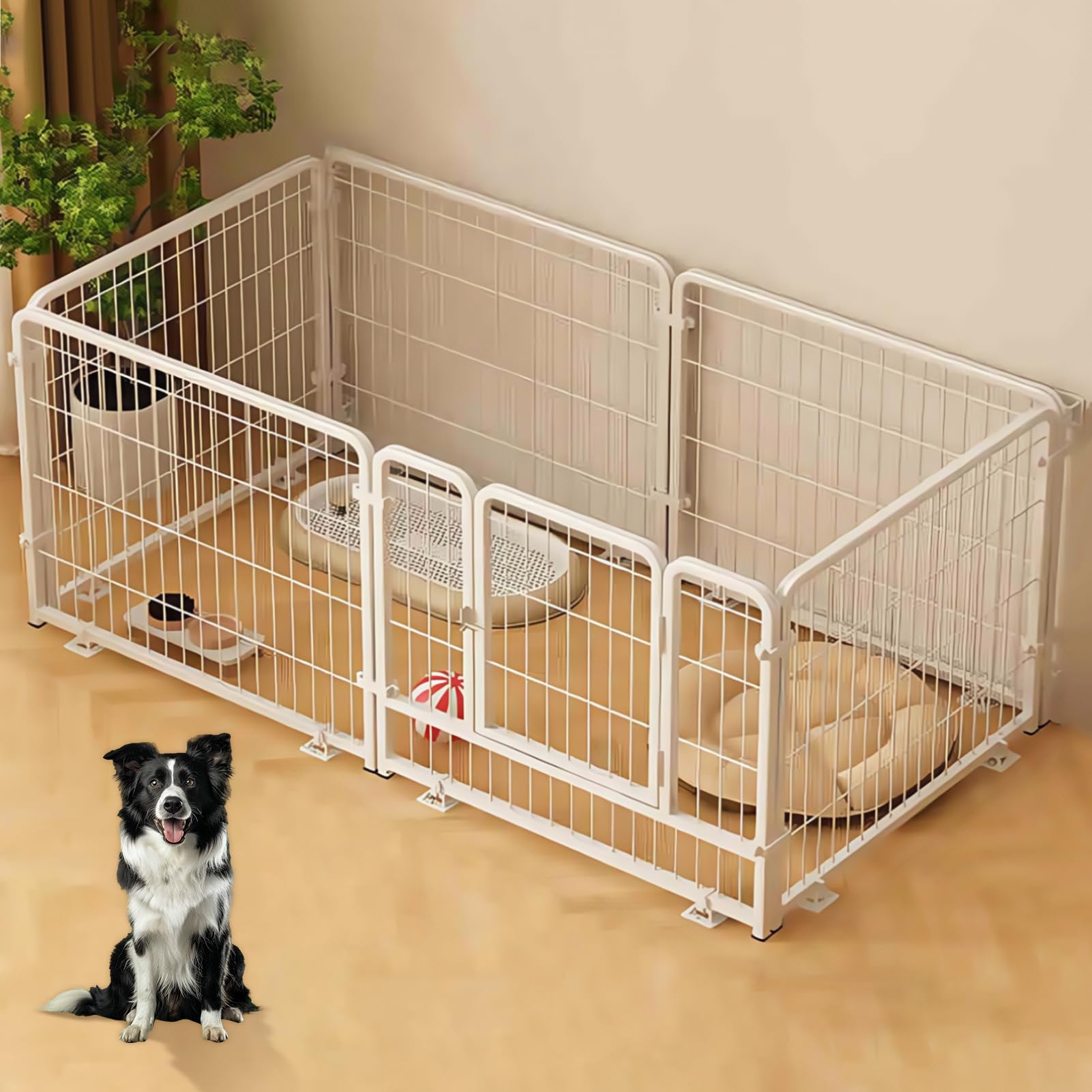 Amazon | KoiFlow ペットサークル 犬サークル 犬ケージ ペットフェンス