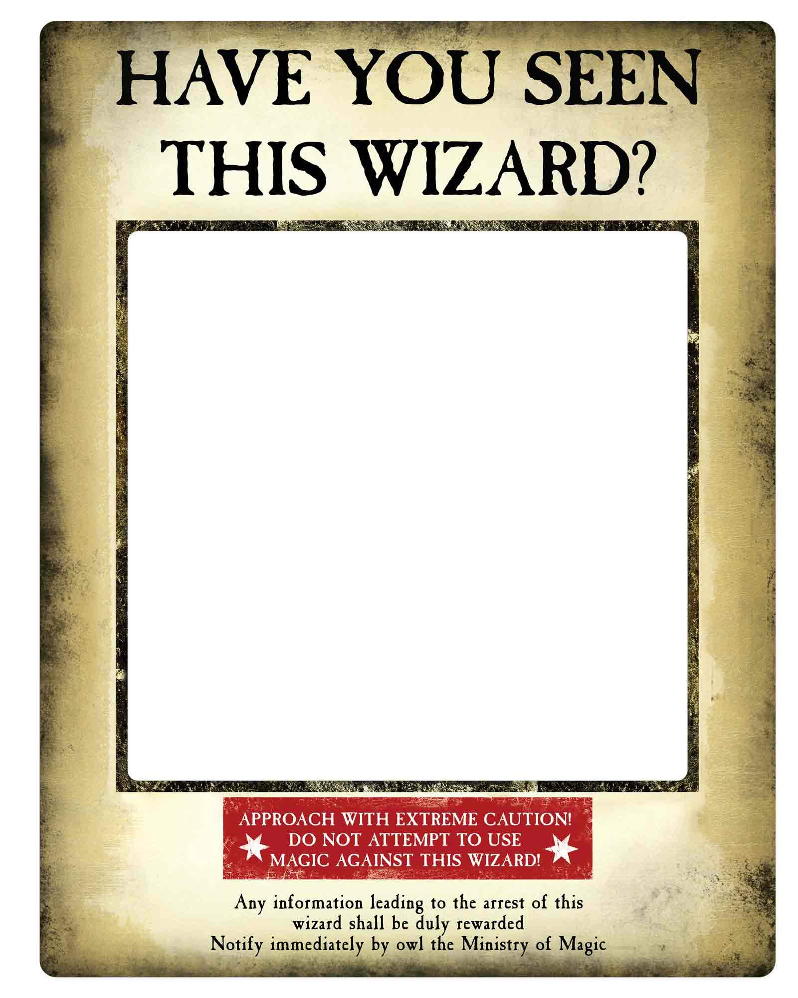 Harry Potter Have you see this Wizard Cardboard Gold Selfie Photo Frame