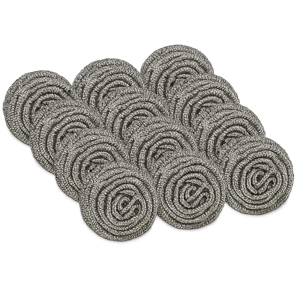 Fitto Stainless Steel Scrubber Set - 12 Pack Heavy-Duty Cleaning Pads for Kitchen, Pots, Pans, Grills, and More | Rust-Resistant & Durable Cleaning Solution
