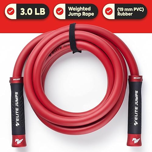Miniatura 2 de Muay Thai 3.0 Weighted Jump Rope for Men & Women - Professionally Designed for High-Intensity Training  Muay Thai, MMA & Fitness Jump Rope - Full