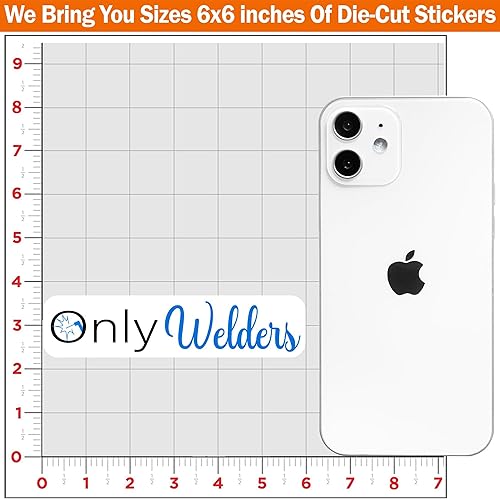 Miniatura 5 de Adhesivo de vinilo para soldadores, divertido casco de soldadura, impermeable, collar azul, regalo para caja de herramientas, caja de almuerzo,