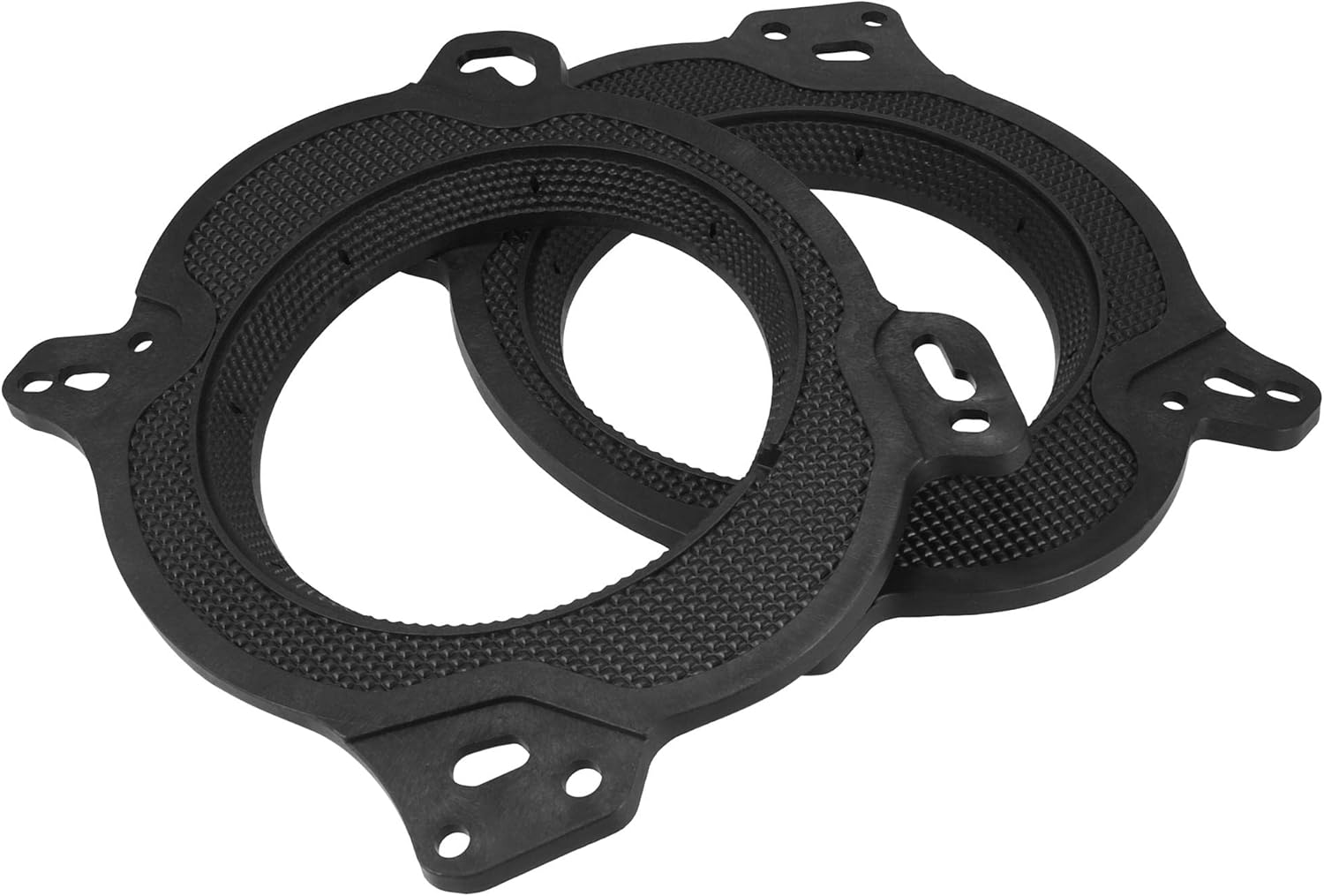 X AUTOHAUX 2 Pcs 6.5" Black Plastic Car Speaker Mounting