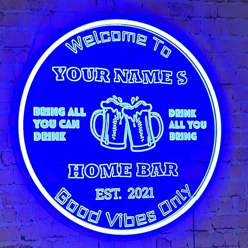 Miniatura 9 de Letreros de cerveza de neón personalizados, letreros de barra de neón personalizados, barra de nombre pesonalizada, letrero de luz LED para