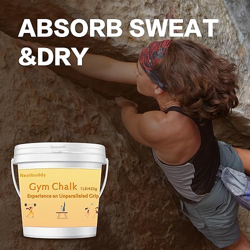 Miniatura 3 de Cubo de tiza de gimnasio de 1 libra, tiza de elevación, carbonato de magnesio, polvo de tiza prémium con bolsa y cuchara para levantamiento de