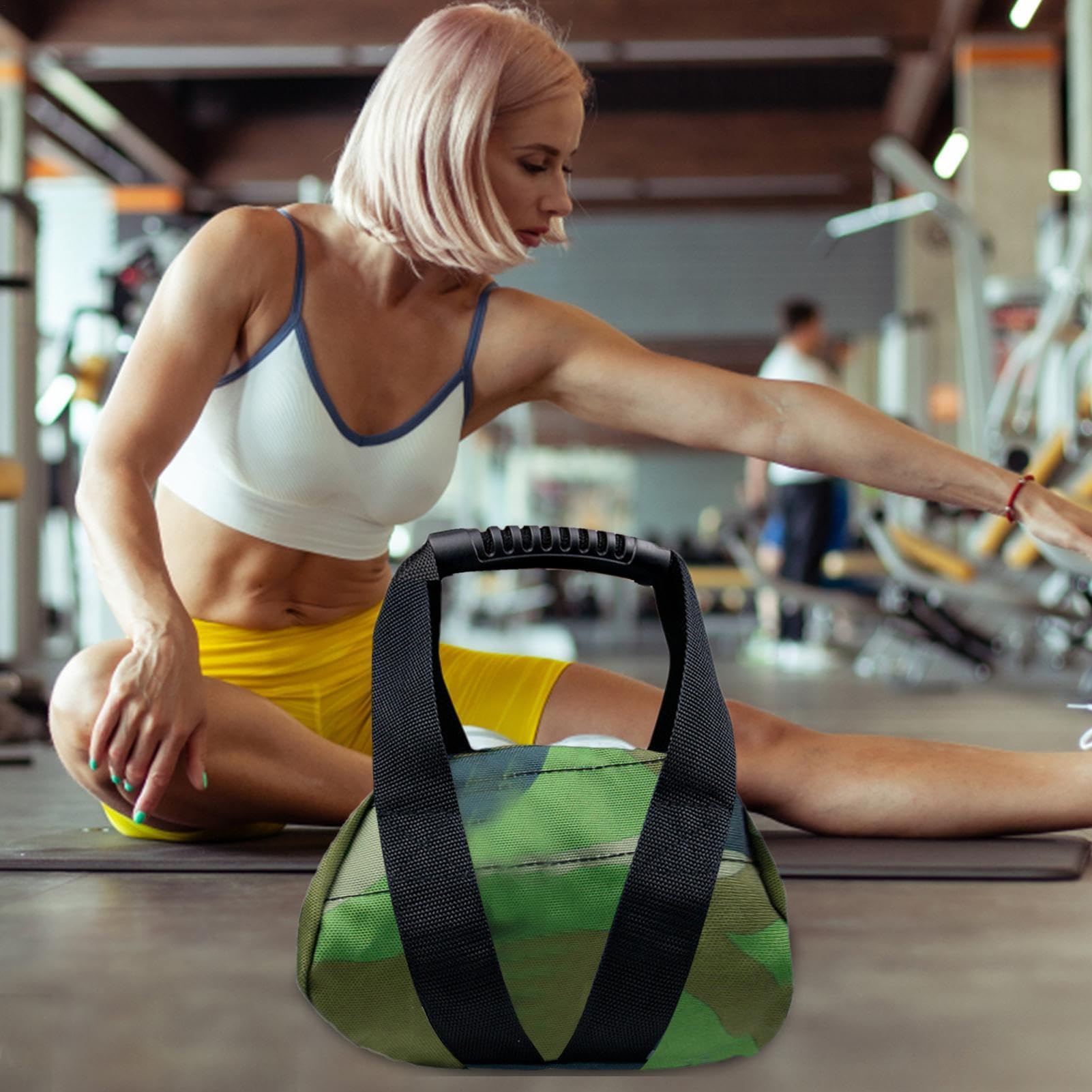 Strength Power - Bolsa de portátil para fitness, cómoda bolsa de suave con mancuernas | Bolsa de suave Oxford ajustable para levantamiento de pesas para entrenamiento en casa,