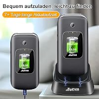 TOKVIA Összecsukható Időseknek Mobil 2.4" Kijelző SOS Gomb Szerződés Nélkül 4