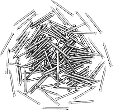 100pcs Finishing Nails Hand-Drive Hardware Carbon Steel Nail 25mm 1-inches