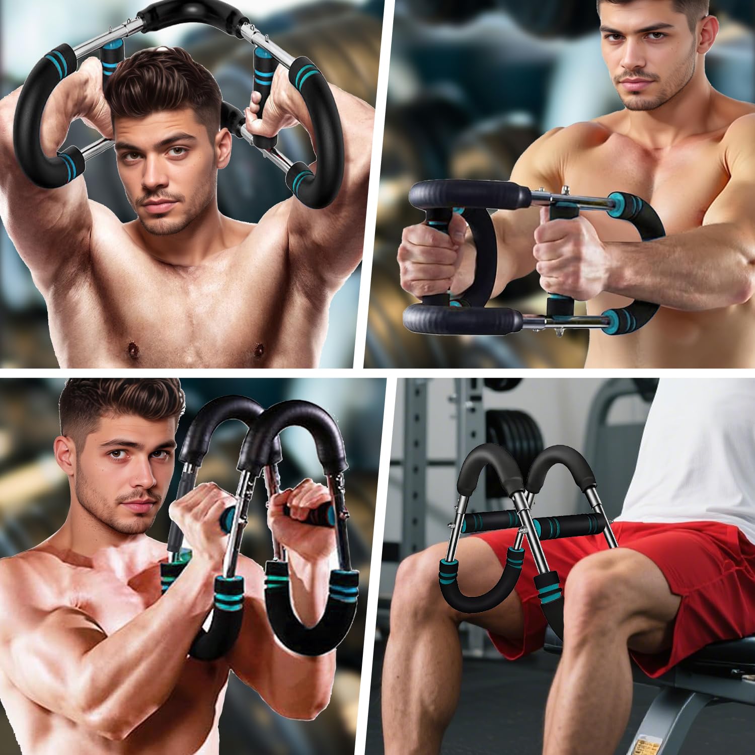 Twister Per Allenamento Braccia - Attrezzo Idraulico Regolabile 10-200 Kg, Per Bicipiti E Spalle - Foto 8