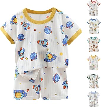 Moonker Baby Animal Outfit Shorts Set ajmas Boy Girl Dinosaur Shirts Tops Toddler Printed Summer Clothes Set