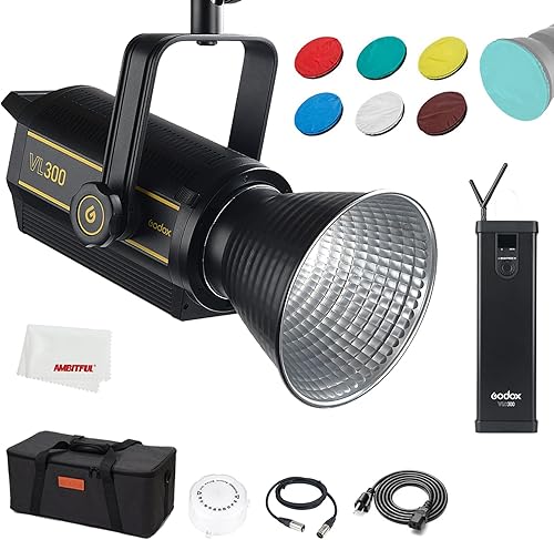 Godox VL300 300 W nuevas luces LED luz diurna 5600K CRI 96 TLCI 95 con BD-04 para fotografía de recién nacido fotografía de vida muerta retrato