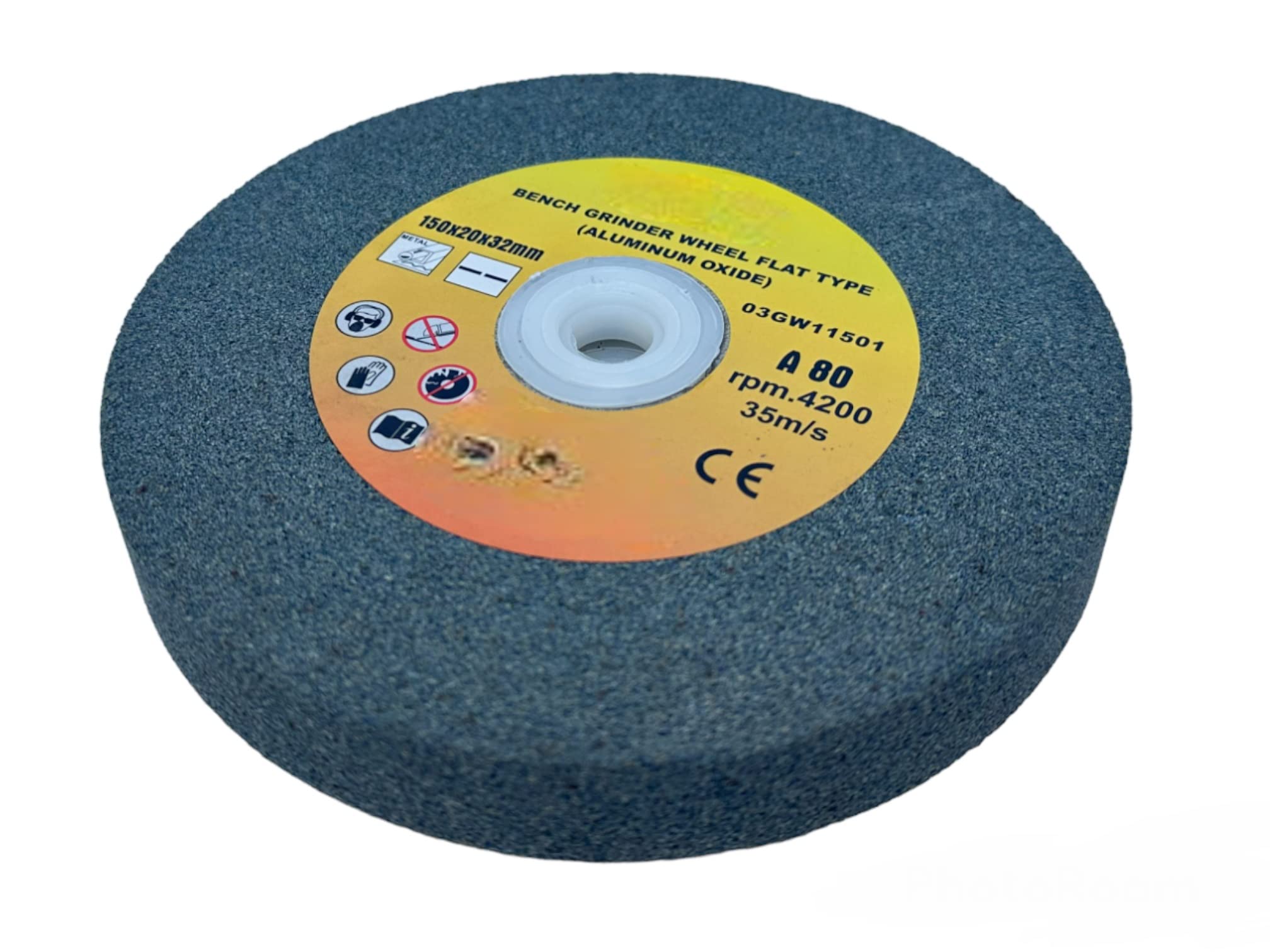 Disco In Ossido Alluminio Pietra 150 mm Per Mola Da Banco Con Grana 80 Pietra Mola Per Smerigliatrici Da Banco 150mmx20mmx32mm Tipo Flat