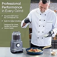 Vista 1 de Molinillo de especias eléctrico comercial de 750 W, molinillo de café de grano de hierbas de acero inoxidable resistente con temporizador modo