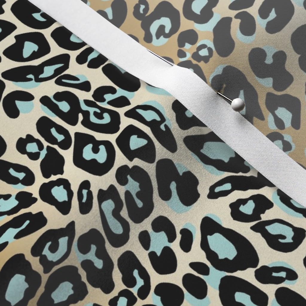 Spoonflower Fabric - Animal Print Wild Safari Cheetah Leopard Girly Exotic Boho Modern Printed on Satin Fabric by the Yard - Sewing Lining Apparel Fashion Blankets Decor