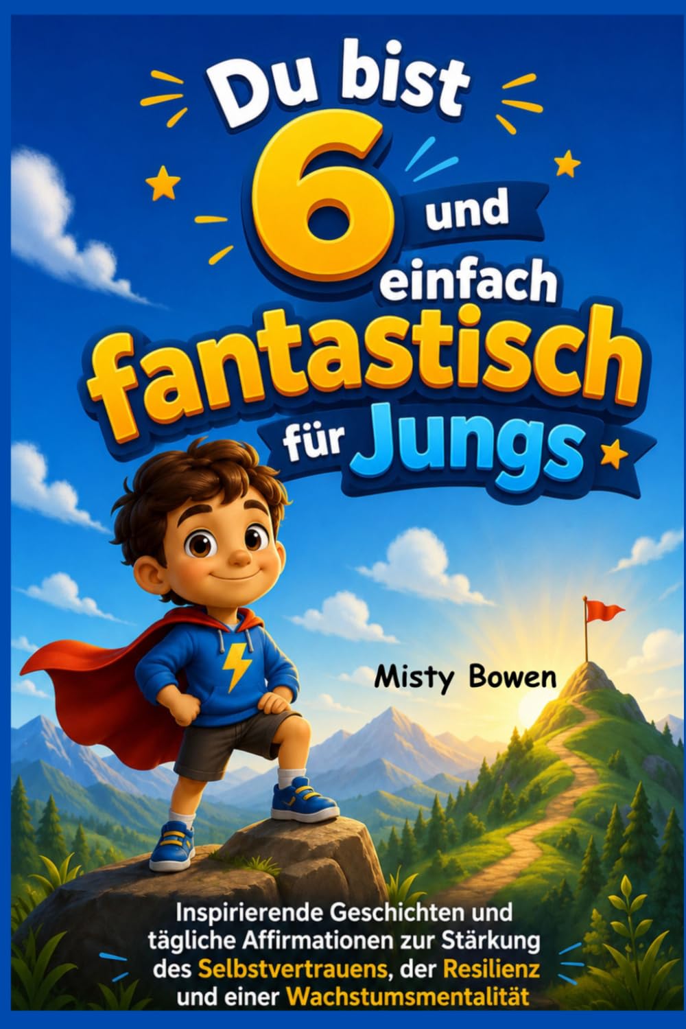 Du bist 6 und einfach fantastisch für Jungs: Inspirierende Geschichten und tägliche Affirmationen zur Stärkung des Selbstvertrauens, der Resilienz und einer Wachstumsmentalität