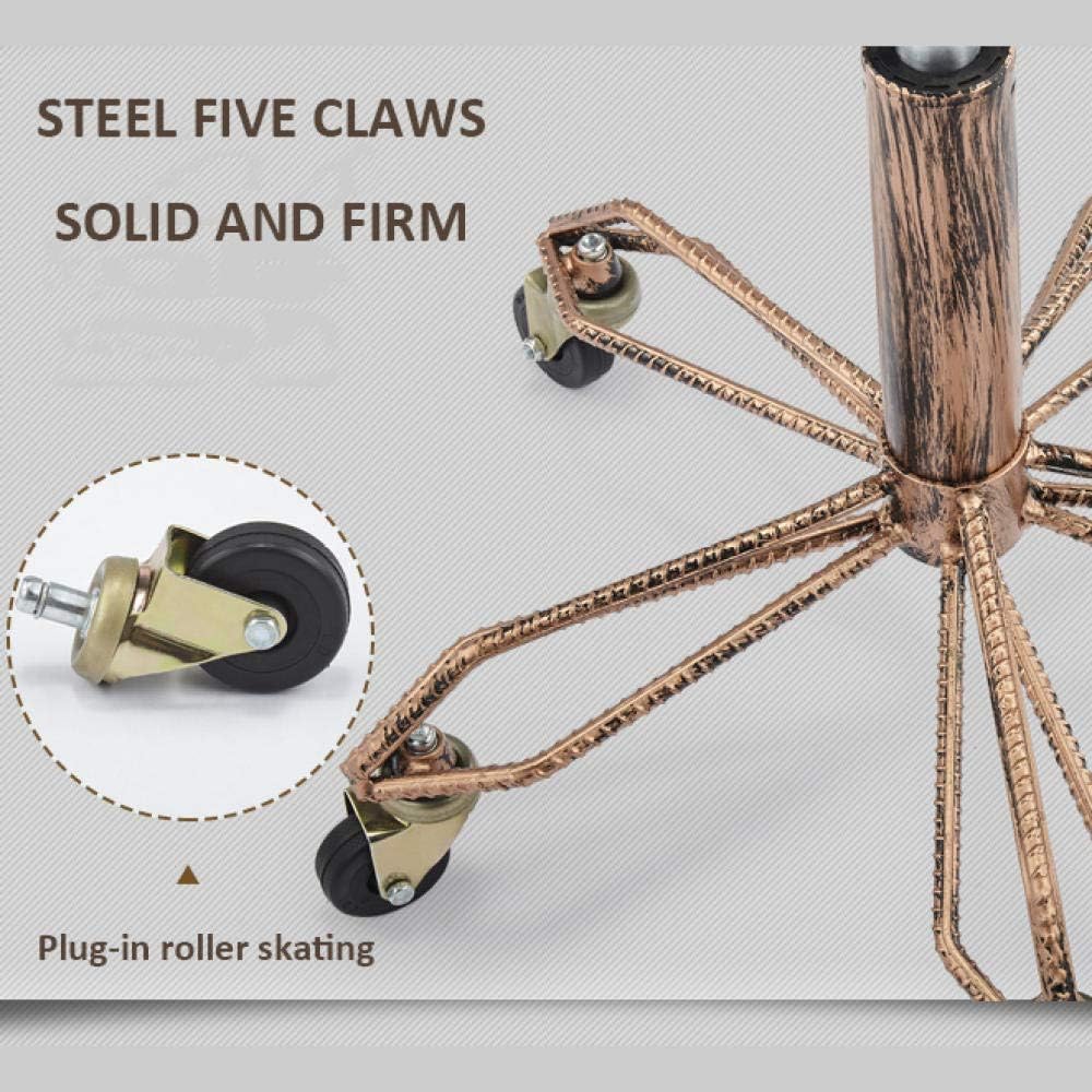 Rugs Adjustable Artist Stool with Wheels，Portable Beauty Stool with Brown PU Synthetic Leather Seat，Adjustable Height 51-65 cm，Supported Weight 160 Kg，Stool Officefor Spa Salon Tattoo Beauty : Beauty & Personal Care