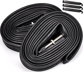 BEAUGIREW 2 Pack 700C Road Bike Tubes 700 x 25C/28C/30C/32C FV 60mm Long Presta Valve Bicycle Tubes Compatible with 700x25C 700x26C 700x27C 700x28C 700x29C 700x30C 700x31C 700x32C Road Tire Tubes