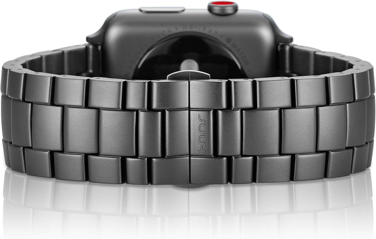 46mm Velo Cosmic Grey LT Premium Watch Band Made for The Apple Watch, Using Aircraft Grade, Hard Anodized 6000 Series Aluminum with a Solid Stainless Steel Butterfly deployant Buckle (Matte)