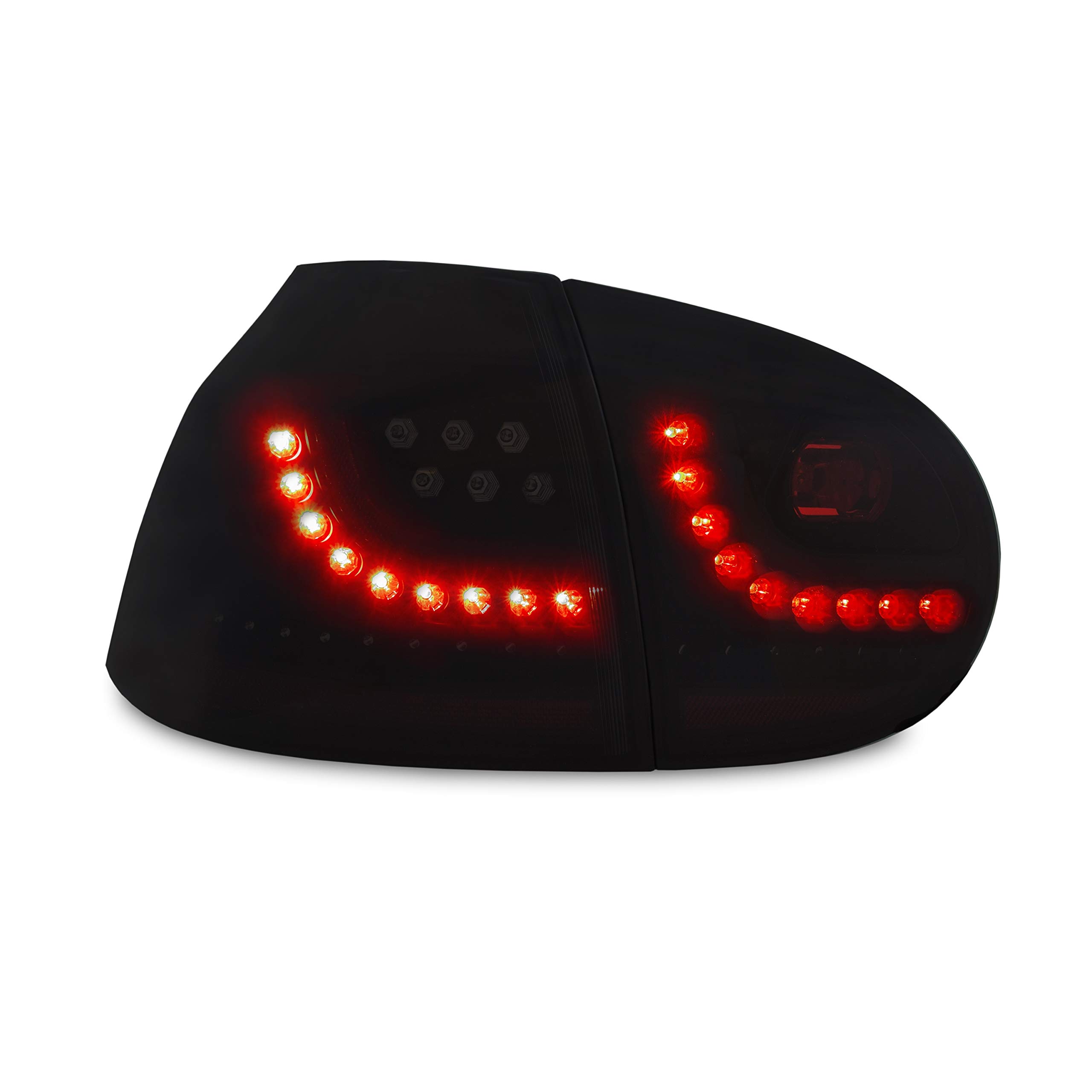 JOM części samochodowe i samochodowe Hifi GmbH tylne światła LED czarne z dynamicznym wskaźnikiem