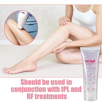 2PCS Cooling Gel Use with Laser Hair Removal Device,Cooling Laser Hair Removal for Women and Men,Flawless Body Face Gel 600ML