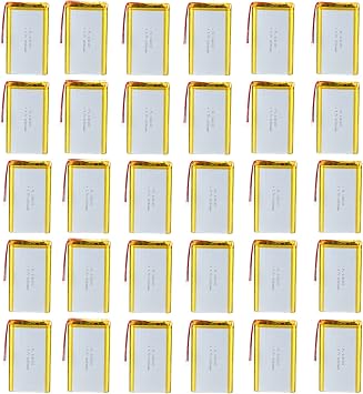 30X 3.7V 10000mAh 1160100 Lipo Battery Rechargeable Lithium Polymer ion Battery with PH2.0mm JST Connector