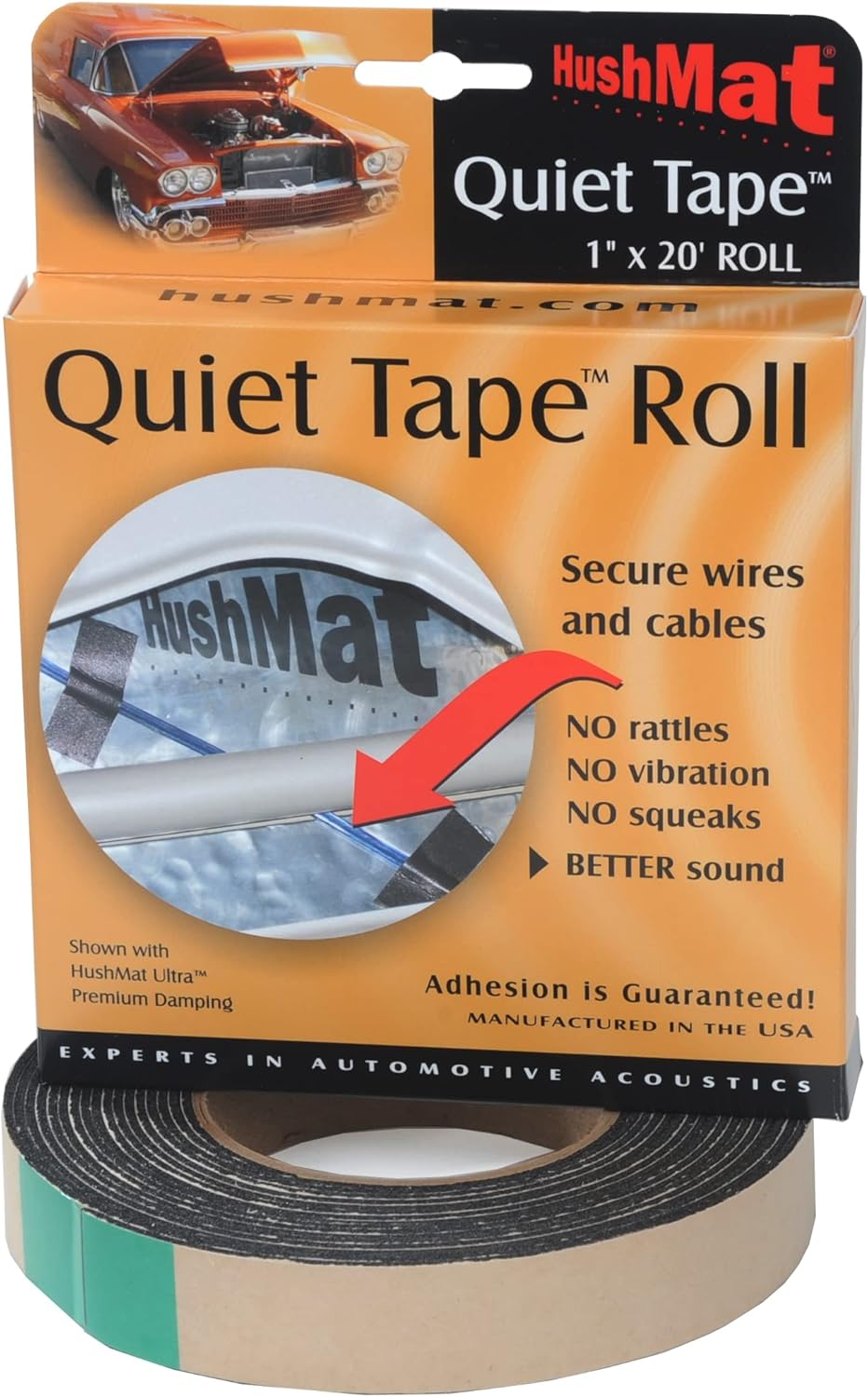 "HushMat HSM30300 1"" x 20' Quiet Tape Shop Roll", regular