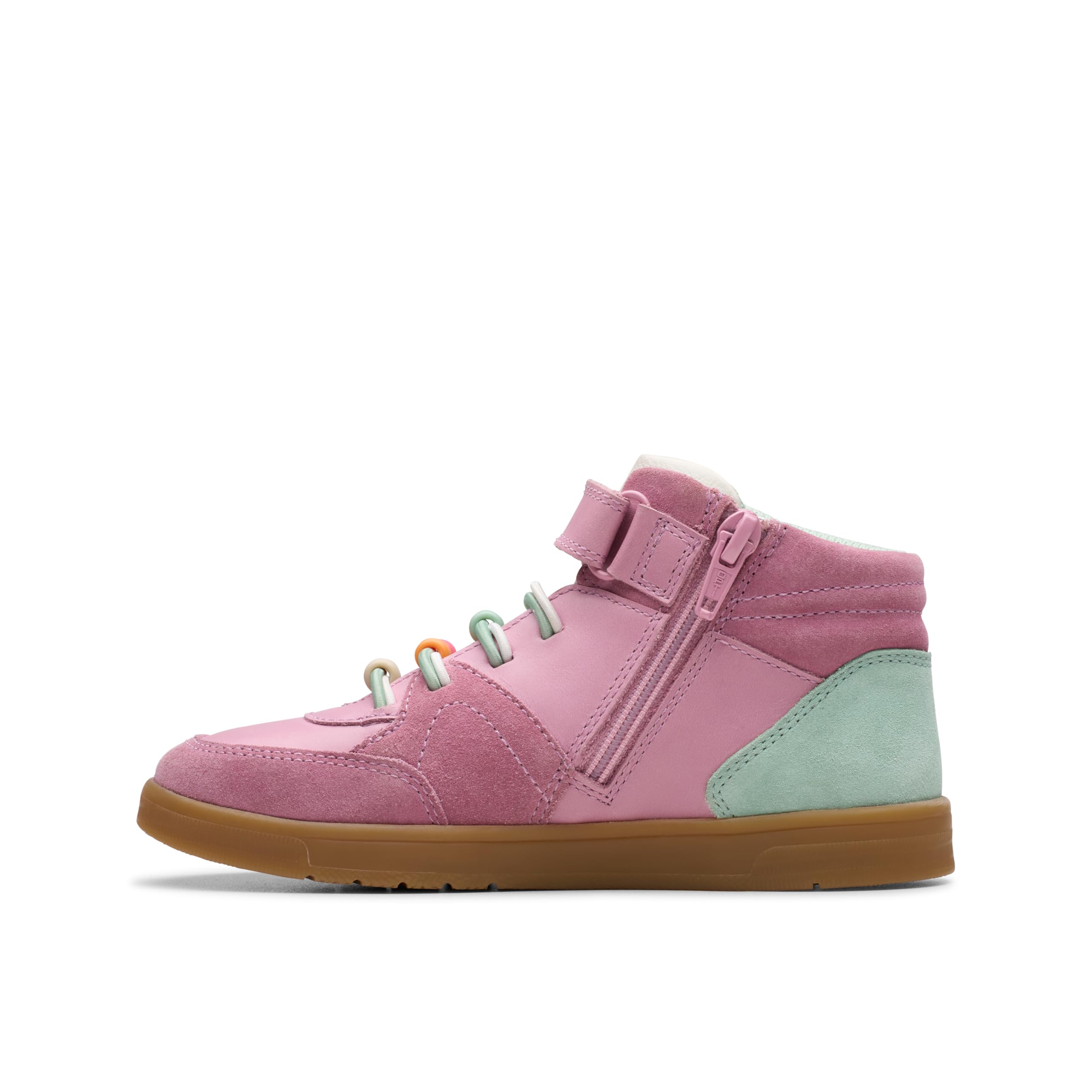 Clarks Girls Discobeamhi K. Sneaker, Dusty Pink, 10 UK
