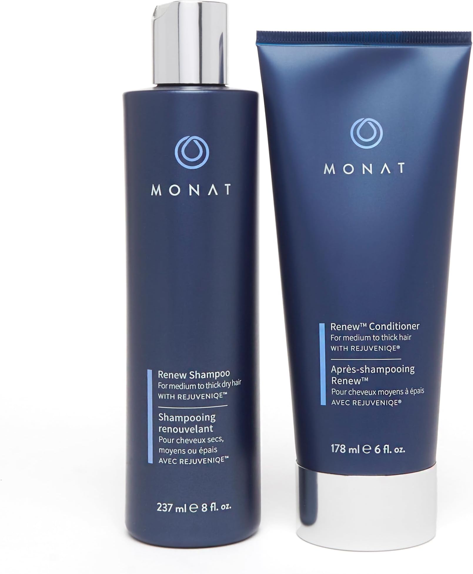 Renew Shampoo and Conditioner Set Infused with REJUVENIQE For Dry Medium to Thick Hair - Hydrating Hair Care | Sulfate-Free, Paraben-Free | Moisturizing & Nourishing for Healthy Shine