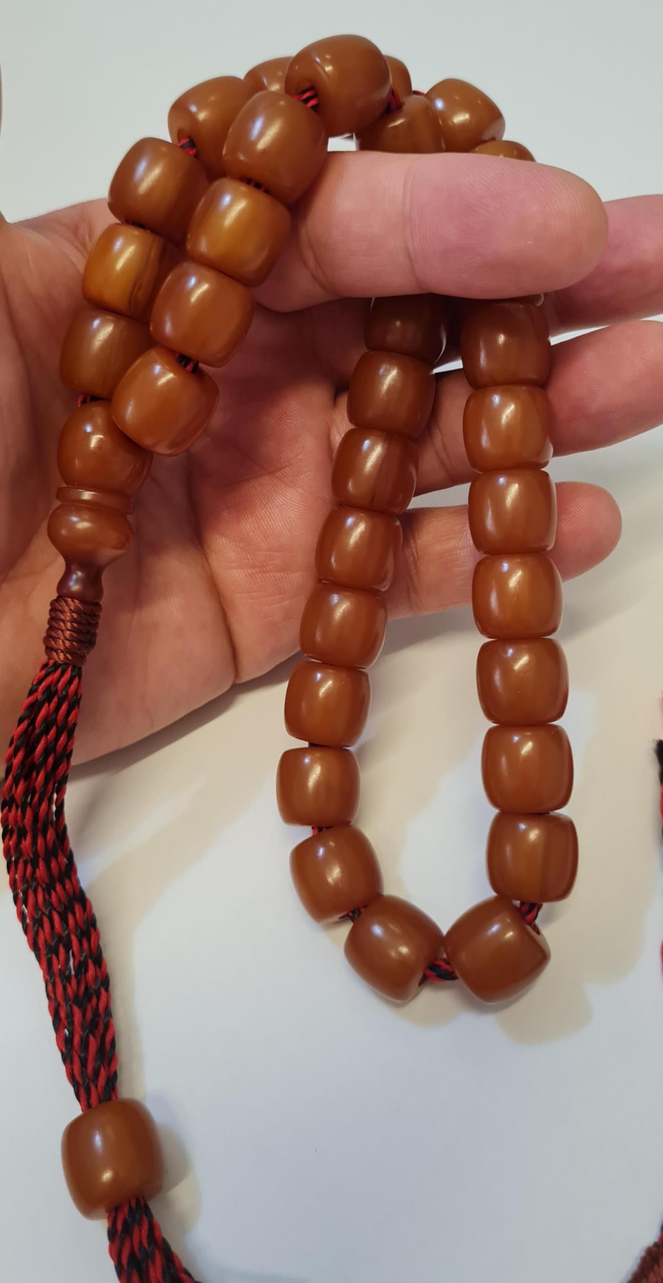 STONELYS Ręcznie robione kolekcjonerskie islamskie koraliki modlitewne Tesbih dla mężczyzn