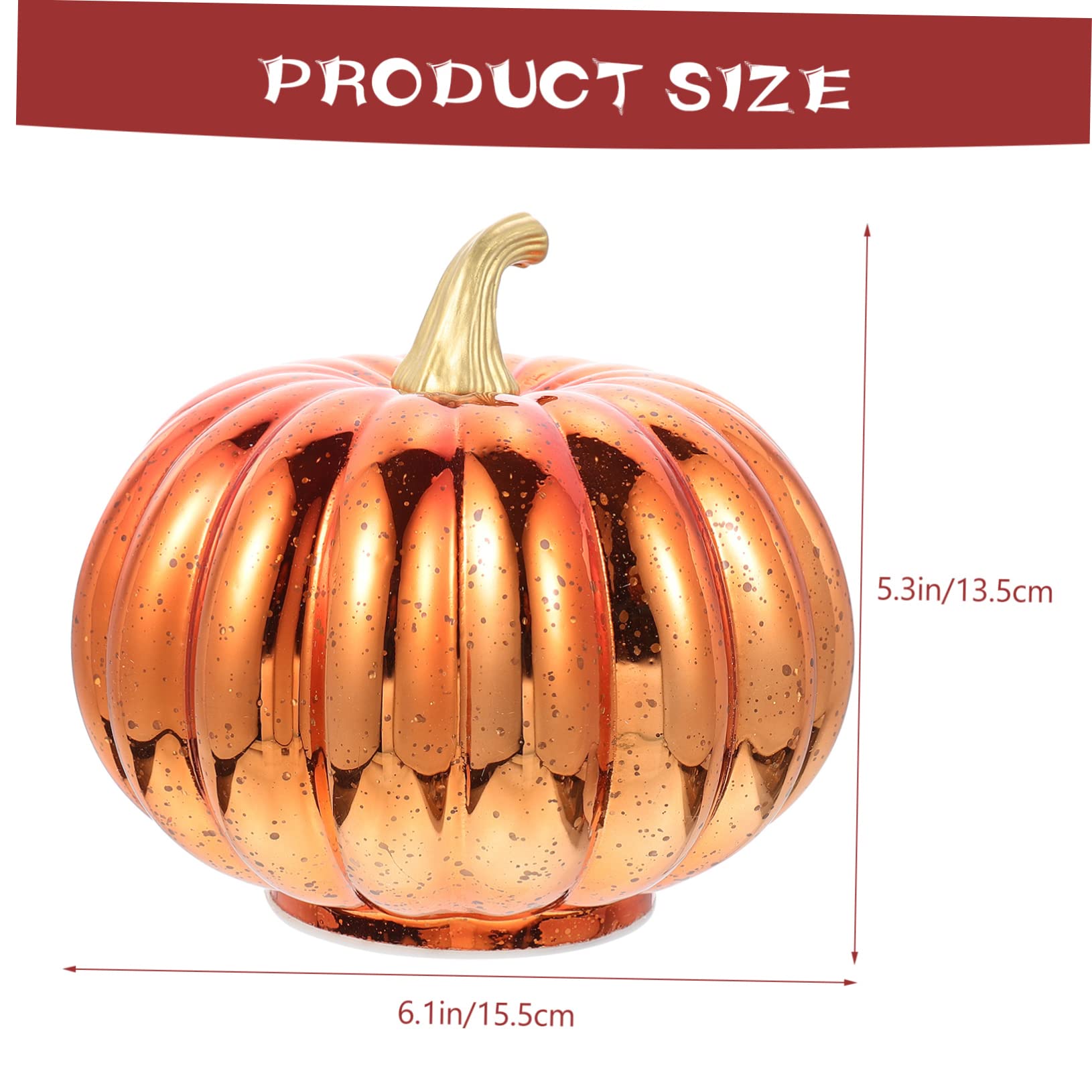 Garneck Halloween Decorative Pumpkin Light Festive Night Lamp for Home Bar and Mall LED Pumpkin Lantern for Spooky Atmosphere and Table Decor