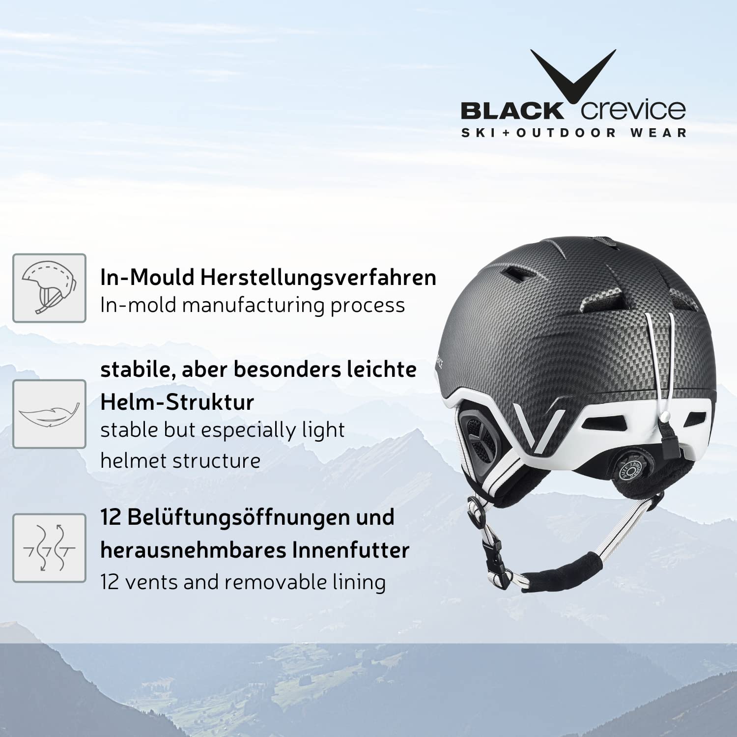 Black Crevice Vail kask narciarski