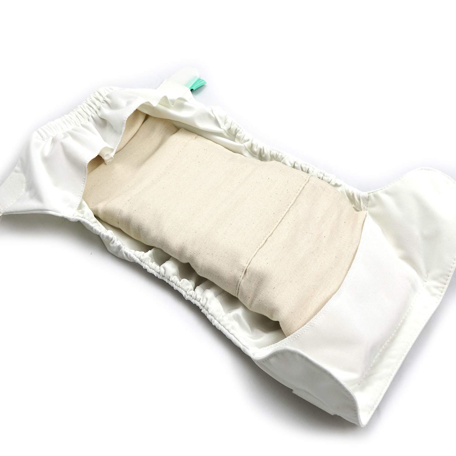 avo + cado Cotone biologico Prefolds, taglia 3 – 10 pezzi, adatto in taglia unica e XL, per pannolini di stoffa, 100% cotone Öko-Tex non sbiancato