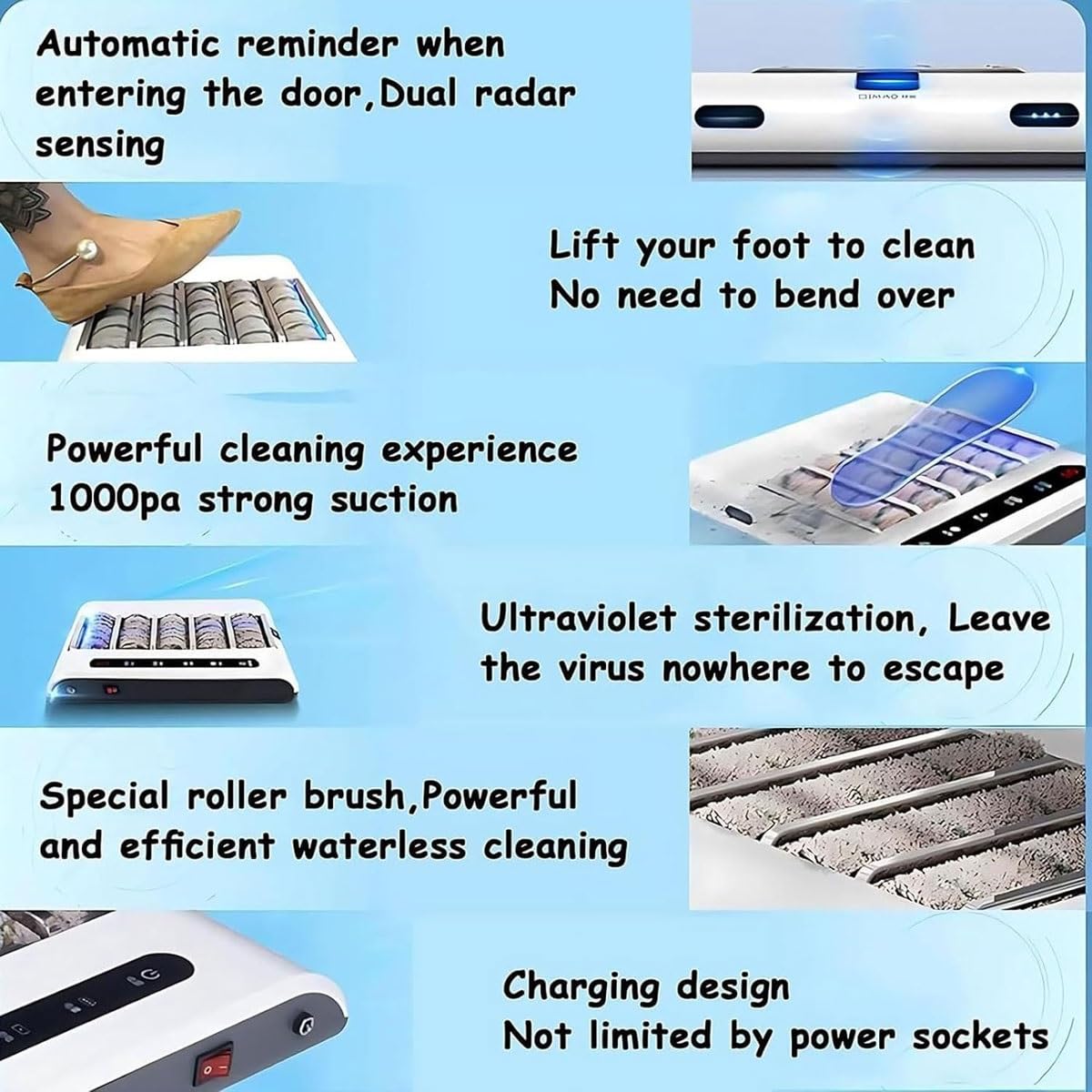 Máquina De Limpieza Suelas Totalmente Automática, Abrillantador Zapatos, Sin Agua, para Hoteles Y Edificios Comerciales