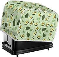 Vista 6 de Coldinair Cubierta para tostadora de dos rebanadas con estampado de aguacate, cubierta de electrodomésticos pequeños con diseño de frutas