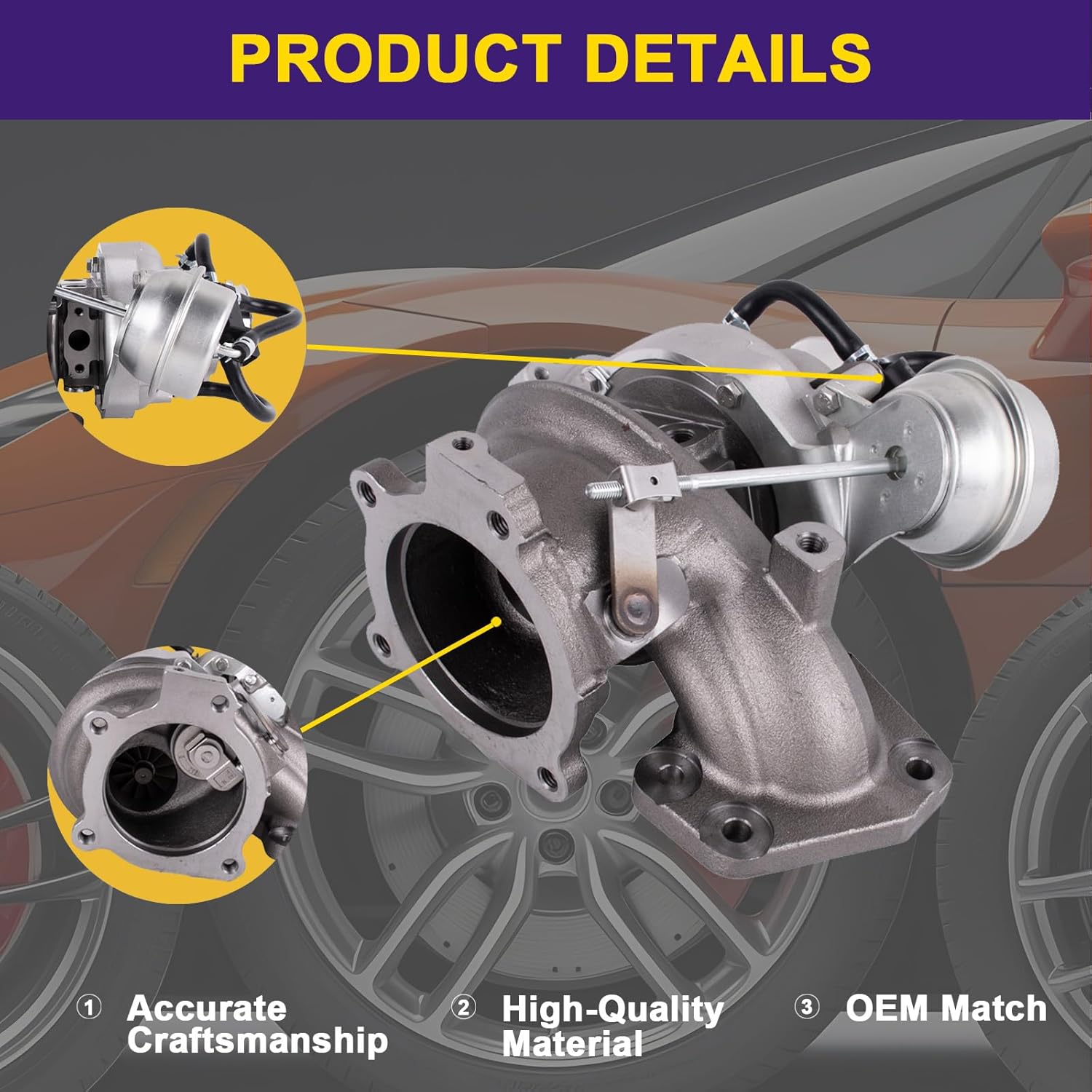 Turbocharger Compatible with Buick Regal Opel Insignia Saab 9-5 2.0L Replace 860262, 860224, 860471