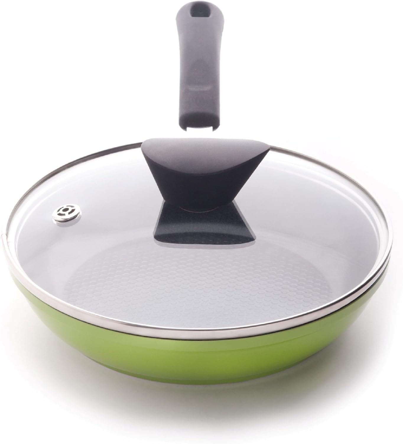 12" Earth Frying Pan Lid in Tempered Glass, by Ozeri