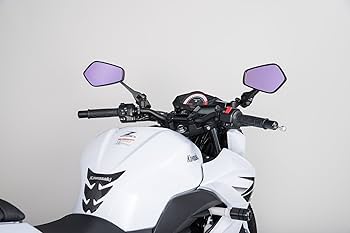 Tanax Motorcycle Mirror, Napoleon Shark Mirror 3, Black