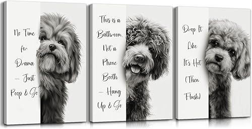 Vista 8 de Mistyefly Decoración Divertida para Baño Carteles Divertidos para Baño - Burro Leyendo Materiales en Decoración de Inodoro Carteles de Animales