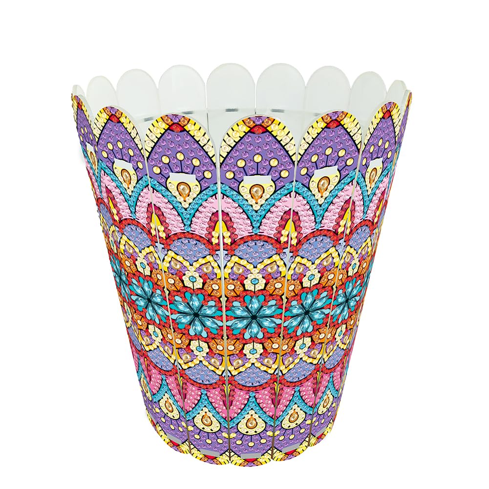 GETBSTOOP Diamond Painting Flower Vase Kits for Adults, Special Shaped Rhinestone Desk Placement Ornament, DIY Diamond Art Flower Vase Desktop Ornaments for Table Tabletop Decor