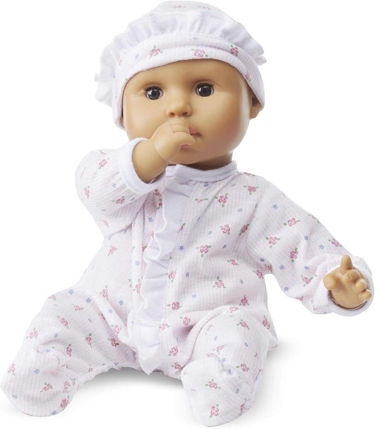 Melissa & Doug Mine to Love Mariana 12" Poseable Baby Doll with Romper, Hat