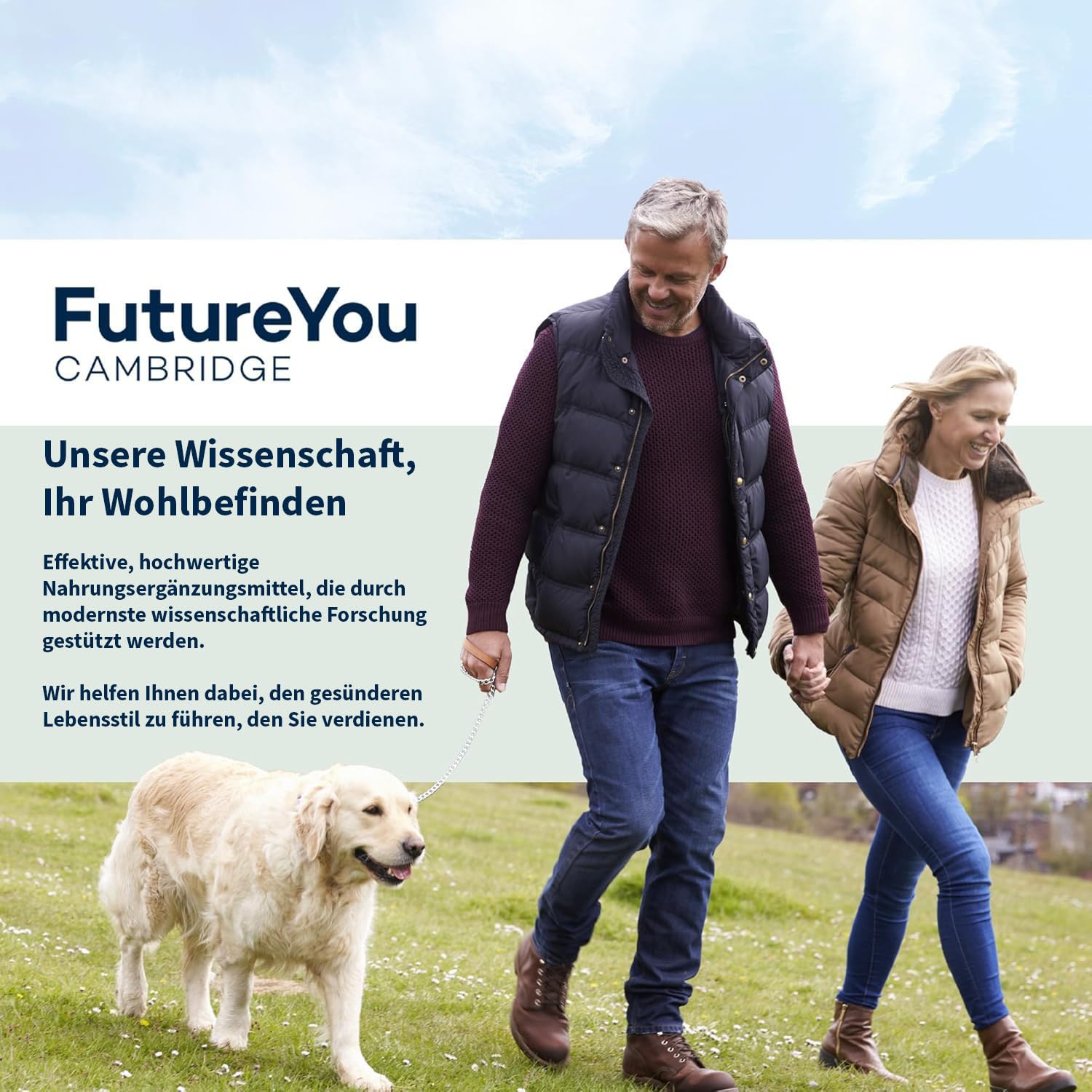 FutureYou Cambridge Vision+ Lutein Zeaxanthin Kapseln – Augen Komplex mit Lycopin, Vitamin E und Zink, Nahrungsergänzung, 28 Kapseln