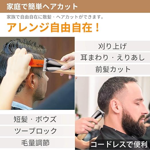 Amazon Sugoiti 8 In 1多機能性 電動バリカン 充電式ヘアカッター 鼻耳顔カッターヒゲトリマーusb充電式 低騒音 交流式 手入れ 簡単 電気 水洗い Sugoiti バリカン ヘアカッター 通販