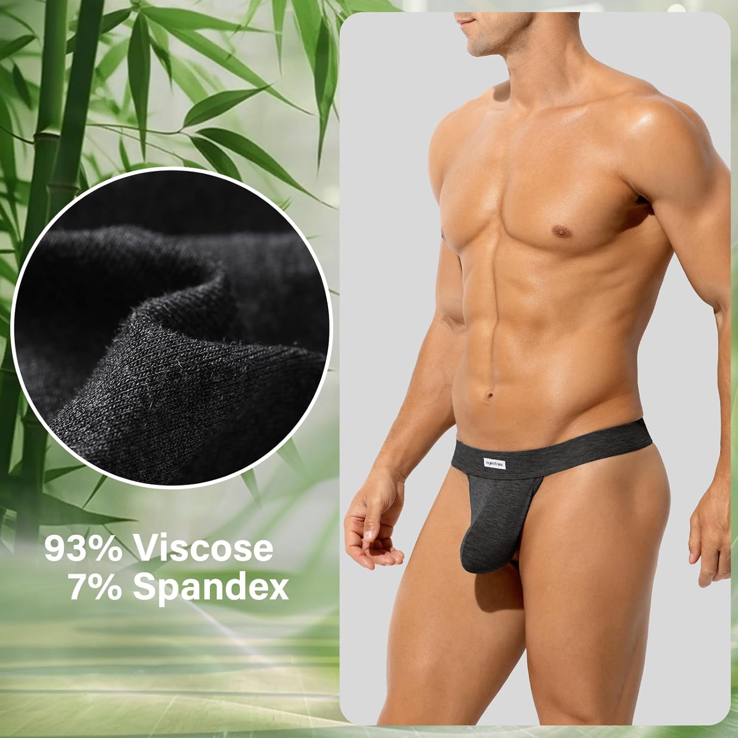 Arjen Kroos Jockstraps for Men Sexy Thong Underwear Dual Pouch Jock Strap Athletic Supporter - Image 6