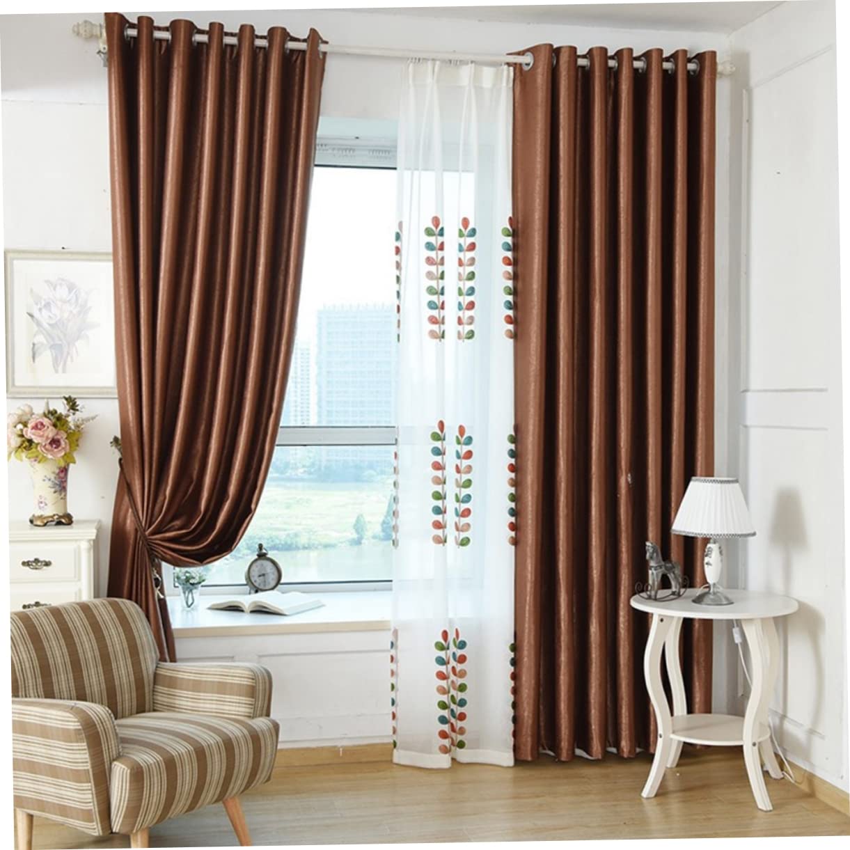 VINTORKY Curtain Accessories 20pcs Silver Buckle Tape for Drapery Rods Low Noise Convenient Installation