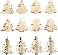 Vista 17 de COCHIE Bricolaje 3D de murciélagos de Halloween para pintar, rebanadas de madera sin terminar pintables para manualidades, recortes de murciélagos