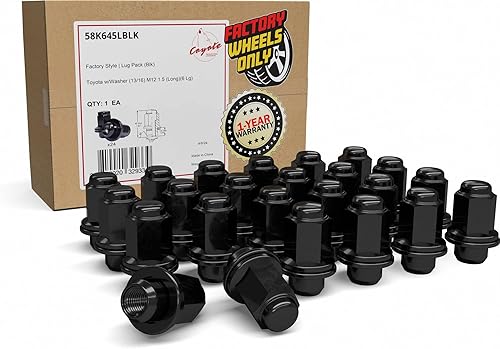Wheel Accessories Parts Juego de 24 tuercas negras de 12 x 1.5 para Toyota, Lexus 90942-01058 9008017036 9094201084 611-167 Mag tuerca de rueda de