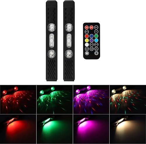 LECART Luces LED inalámbricas para automóvil, iluminación ambiental interior, luces recargables por USB, control remoto, decoración de atmósfera, disponible en Yaxa Colombia