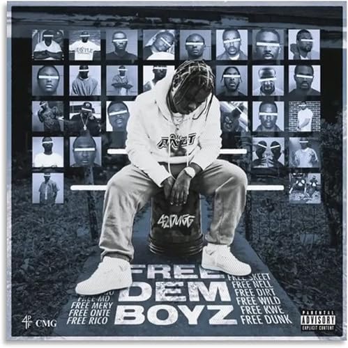 BRYMOR Póster de lienzo de 42 Dugg Maybach, pintura decorativa, arte de pared, para sala de estar, dormitorio, sin marco, estilo 20 x 20 pulgadas