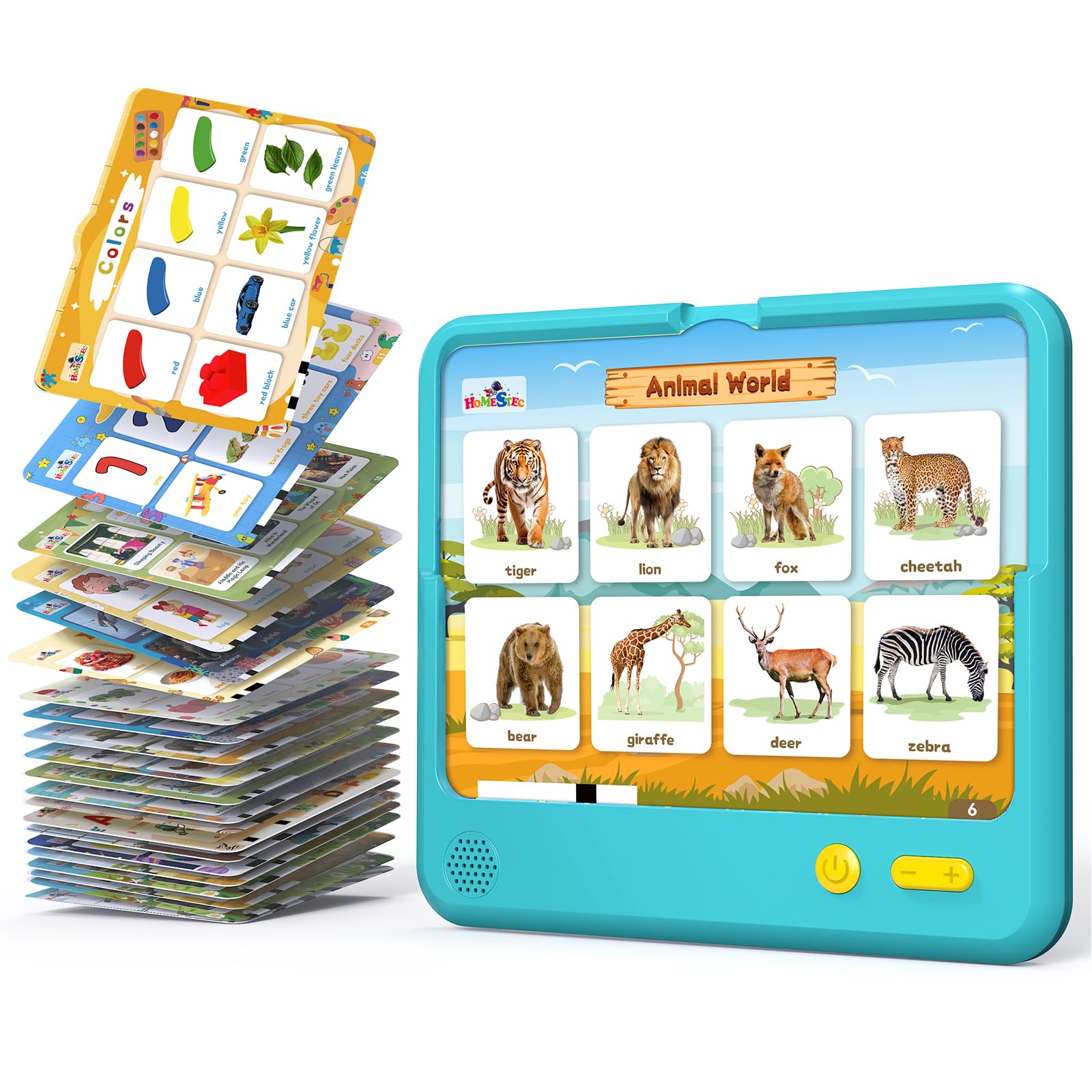 HOMESTEC Astro Pad Toddler Interactive Learning Toys Ages 3 4 5 6 Kids Speech Therapy Educational Tablet Includes