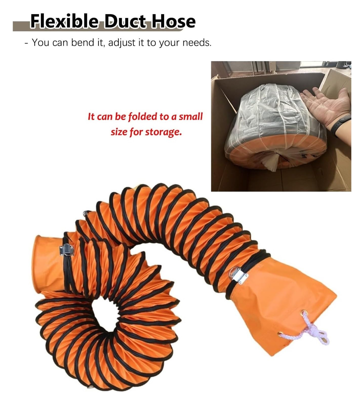 Tubo di sfiato for asciugatrice, tubo flessibile for condotto for e ventilatore, ventola scarico, sistemi d'aria for garage, ventilazione interna rinforzata in filo acciaio(650mm,10.2m)